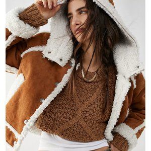 Free People Vegan Exchange Shearling Jacket